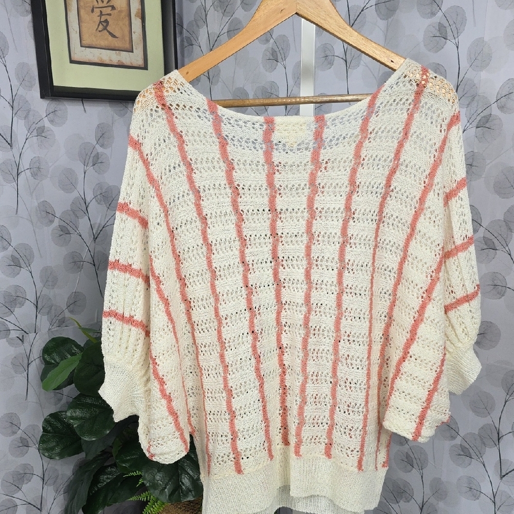 1.4.3. Story by Line Up Cream and Pink Striped Sweater - Picture 7 of 9